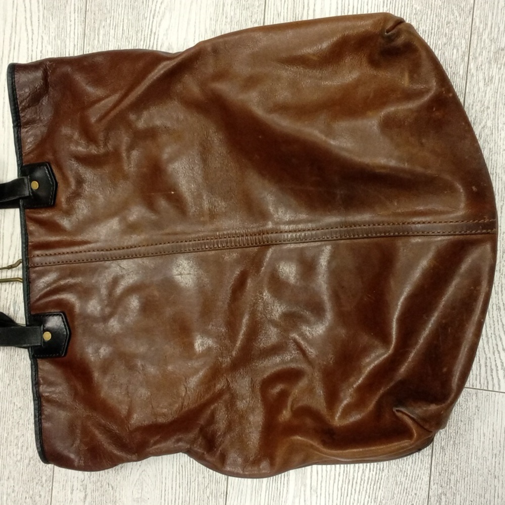Coach Brown Leather Tote Bag - Picture 6 of 10